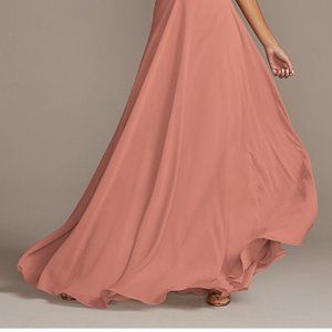 Spaghetti Strap Full Skirt Bridesmaid Dress